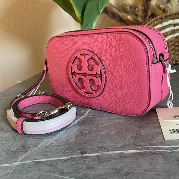 NWT , tory burch mini miller crossbody. Bag 145667 pink love - Picture 12 of 16